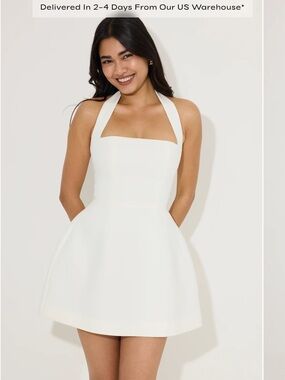 Odd Muse - Structured Mini Dress White
